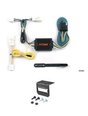 96-00 Toyota RAV4 CURT 4-flat Plug and Play Trailer Wiring