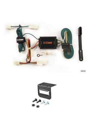 03-08 Toyota Matrix CURT 4-flat Plug and Play Trailer Wiring