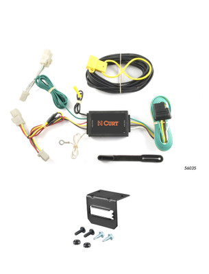 09-13 Toyota Matrix CURT 4-flat Plug and Play Trailer Wiring