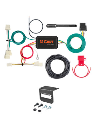 17-18 Hyundai Elantra Sedan CURT 4-flat Plug and Play Trailer Wiring