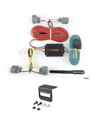 06-14 HONDA Ridgeline CURT 4-flat Plug and Play Trailer Wiring