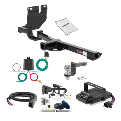 07-11 Nissan Versa Sedan 1.25 CURT Trailer Hitch + Assure Proportional Brake Controller Kit HBCW2082