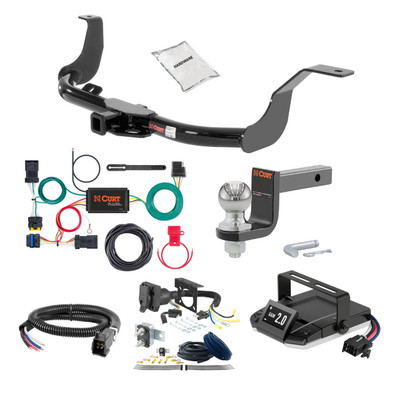 16-24 Nissan Titan XD 2 CURT Trailer Hitch + Assure Proportional Brake Controller Kit HBCW2080