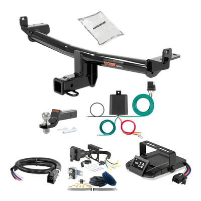 15-18 Audi Q3 Quattro 1.25 CURT Trailer Hitch + Assure Proportional Brake Controller Kit HBCW62