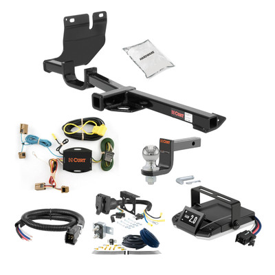 07-11 Nissan Versa Sedan 1.25 CURT Trailer Hitch + Assure Proportional Brake Controller Kit HBCW2083