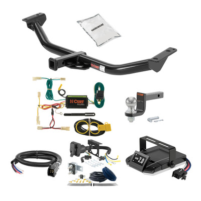 03-08 Pontiac Vibe Excluding GT 1.25 CURT Trailer Hitch + Assure Proportional Brake Controller Kit HBCW2143