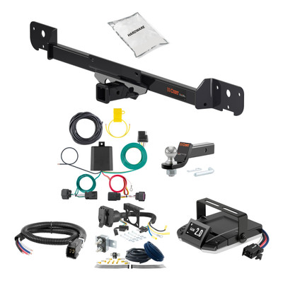 14-23 RAM ProMaster 2500 Standard length cargo van 2 CURT Trailer Hitch + Assure Proportional Brake Controller Kit HBCW2160