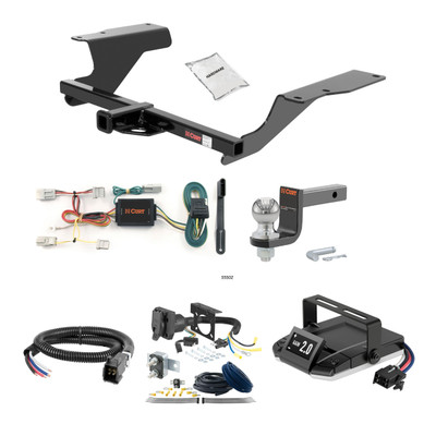 09-14 Acura TSX Sedan 1.25 CURT Trailer Hitch + Assure Proportional Brake Controller Kit HBCW23