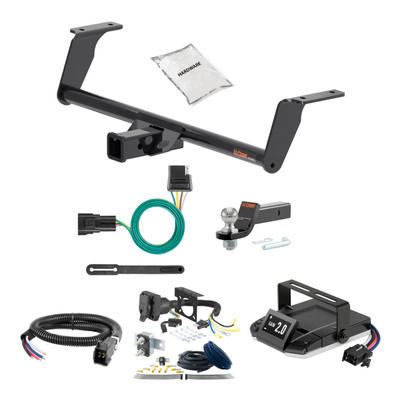 20-24 Buick Encore GX Excluding hands free liftgate 2 CURT Trailer Hitch + Assure Proportional Brake Controller Kit HBCW190