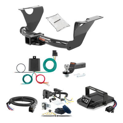 14-19 Subaru Outback Wagon 1.25 CURT Trailer Hitch + Assure Proportional Brake Controller Kit HBCW2311
