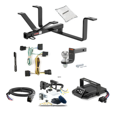 04-12 Chevrolet Colorado 2 CURT Trailer Hitch + Assure Proportional Brake Controller Kit HBCW327