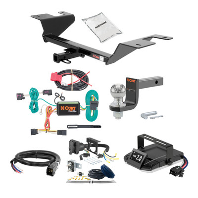 15-15 Chevrolet Cruze Sedan, excluding diesel 1.25 CURT Trailer Hitch + Assure Proportional Brake Controller Kit HBCW334