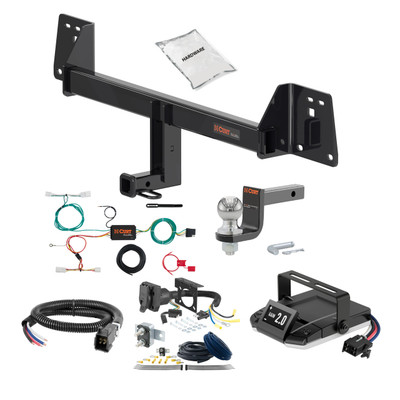 00-05 Toyota Celica Hatchback 1.25 CURT Trailer Hitch + Assure Proportional Brake Controller Kit HBCW2372