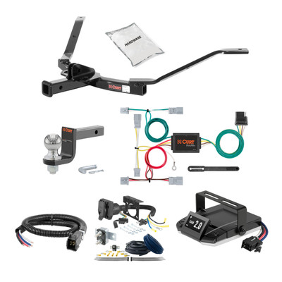 08-10 HONDA Accord Coupe 1.25 CURT Trailer Hitch + Assure Proportional Brake Controller Kit HBCW1317