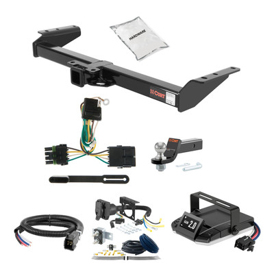 00-02 GMC   New body style, 4.8L or 5.3L 2 CURT Trailer Hitch + Assure Proportional Brake Controller Kit HBCW1309