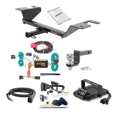 11-15 Chevrolet Cruze Sedan, excluding diesel 1.25 CURT Trailer Hitch + Assure Proportional Brake Controller Kit HBCW335