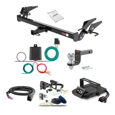 11-12 Toyota Avalon Dual exhaust 1.25 CURT Trailer Hitch + Assure Proportional Brake Controller Kit HBCW2356