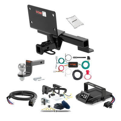 08-13 Infiniti G37 Coupe 1.25 CURT Trailer Hitch + Assure Proportional Brake Controller Kit HBCW1478