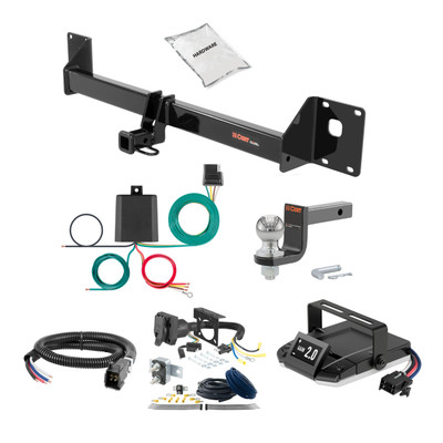 15-19 Volkswagen Golf R 1.25 CURT Trailer Hitch + Assure Proportional Brake Controller Kit HBCW2488