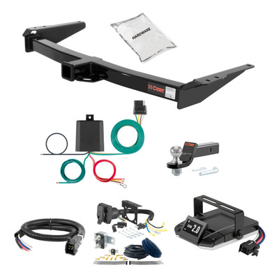91-97 Toyota Land Cruiser 1.25 CURT Trailer Hitch + Assure Proportional Brake Controller Kit HBCW2403