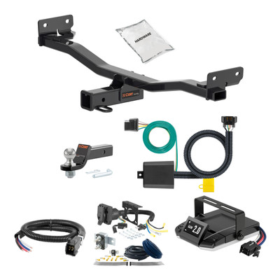 03-08 Hyundai Tiburon 1.25 CURT Trailer Hitch + Assure Proportional Brake Controller Kit HBCW1454