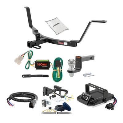 17-20 HONDA CR-V Excluding hybrid with kick sensor 1.25 CURT Trailer Hitch + Assure Proportional Brake Controller Kit HBCW1351