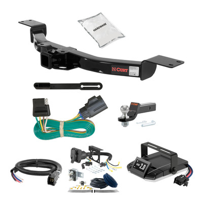 09-17 Chevrolet Traverse 2 CURT Trailer Hitch + Assure Proportional Brake Controller Kit HBCW609