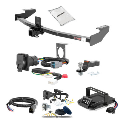 06-14 HONDA Ridgeline 2 CURT Trailer Hitch + Assure Proportional Brake Controller Kit HBCW1389