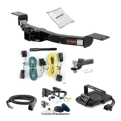 09-17 Chevrolet Traverse 2 CURT Trailer Hitch + Assure Proportional Brake Controller Kit HBCW611