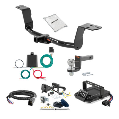 06-13 Lexus IS250 Sedan 1.25 CURT Trailer Hitch + Assure Proportional Brake Controller Kit HBCW1675