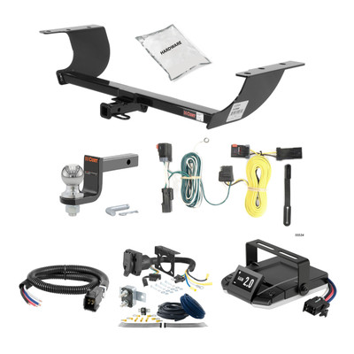 11-23 Dodge Challenger Excluding Demon, Hellcat and SRT 2 CURT Trailer Hitch + Assure Proportional Brake Controller Kit HBCW672