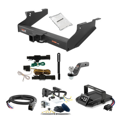 03-10 Dodge Ram 2500 Excluding factory receiver 2 CURT Trailer Hitch + Assure Proportional Brake Controller Kit HBCW730
