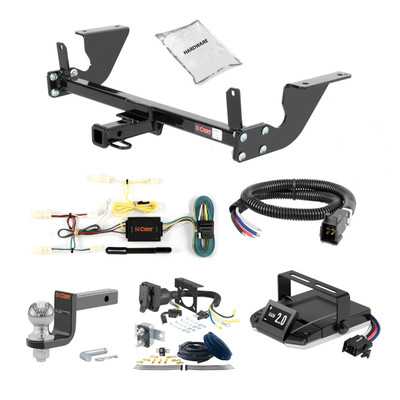 16-22 Mazda MX-5 Miata 1.25 CURT Trailer Hitch + Assure Proportional Brake Controller Kit HBCW1815