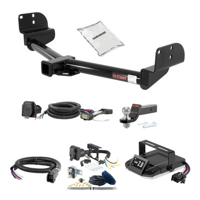 06-10 Ford Explorer Fits beneath factory 1-1/4" receiver hitch 2 CURT Trailer Hitch + Assure Proportional Brake Controller Kit HBCW832