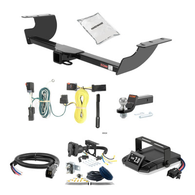 08-10 Dodge Challenger 1.25 CURT Trailer Hitch + Assure Proportional Brake Controller Kit HBCW675