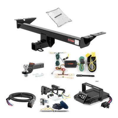 07-12 Mazda CX-7 1.25 CURT Trailer Hitch + Assure Proportional Brake Controller Kit HBCW1801