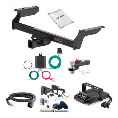 88-94 Lincoln Continental Excluding dual exhaust 1.25 CURT Trailer Hitch + Assure Proportional Brake Controller Kit HBCW1726