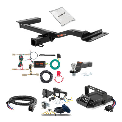 16-19 Lexus RX350 2 CURT Trailer Hitch + Assure Proportional Brake Controller Kit HBCW1702