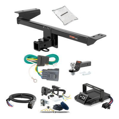 10-16 Land Rover LR4 2 CURT Trailer Hitch + Assure Proportional Brake Controller Kit HBCW1653