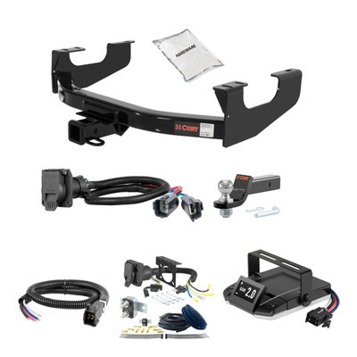 08-16 Ford F-450 Super Duty Excluding cab & chassis 2 CURT Trailer Hitch + Assure Proportional Brake Controller Kit HBCW914