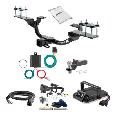 14-16 Mercedes-Benz GL550 Excluding active curve system 2 CURT Trailer Hitch + Assure Proportional Brake Controller Kit HBCW1881