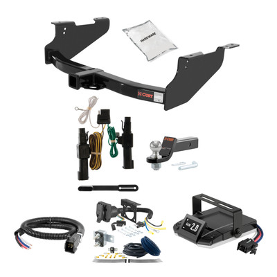 02-02 Dodge Ram 1500  8' bed only (built before 11/02) 2 CURT Trailer Hitch + Assure Proportional Brake Controller Kit HBCW723