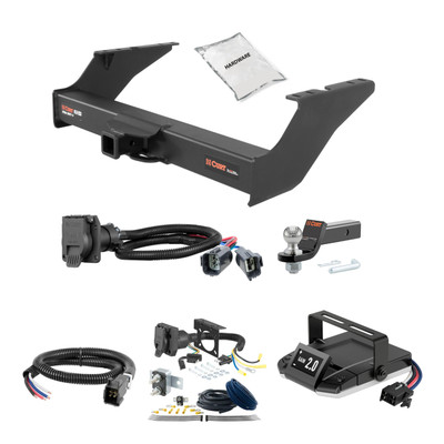 08-16 Ford F-450 Super Duty Excluding cab & chassis 2 CURT Trailer Hitch + Assure Proportional Brake Controller Kit HBCW915