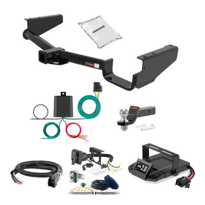 18-22 Lexus RX350L Excluding twin exhaust tips 2 CURT Trailer Hitch + Assure Proportional Brake Controller Kit HBCW1707
