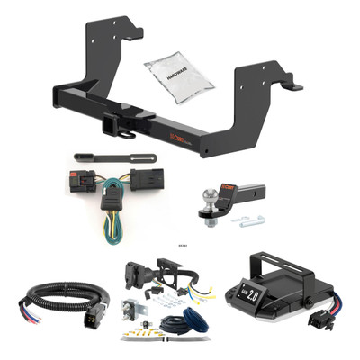 07-09 Dodge Sprinter 2500 Cab & chassis, 170" WB 2 CURT Trailer Hitch + Assure Proportional Brake Controller Kit HBCW765