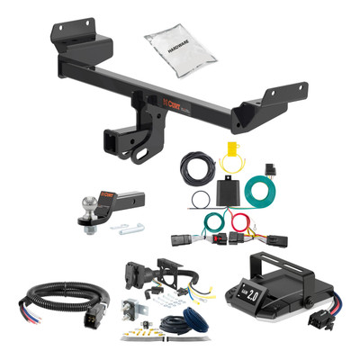 07-09 Lincoln MKZ 1.25 CURT Trailer Hitch + Assure Proportional Brake Controller Kit HBCW1749