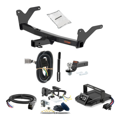 24-24 Lexus TX550h+ 2 CURT Trailer Hitch + Assure Proportional Brake Controller Kit HBCW1718