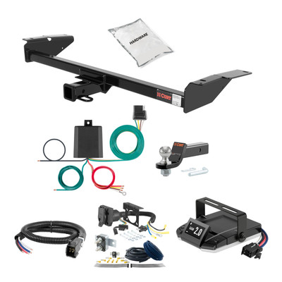 81-11 Lincoln Town Car 1.25 CURT Trailer Hitch + Assure Proportional Brake Controller Kit HBCW1753