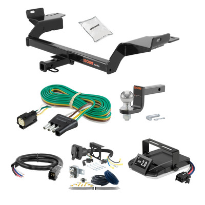 20-24 Ford Escape Excluding PHEV 2 CURT Trailer Hitch + Assure Proportional Brake Controller Kit HBCW813