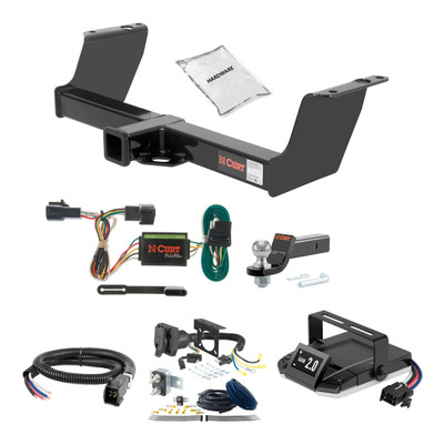 83-11 Ford   00-05 models are no drill 1.25 CURT Trailer Hitch + Assure Proportional Brake Controller Kit HBCW977